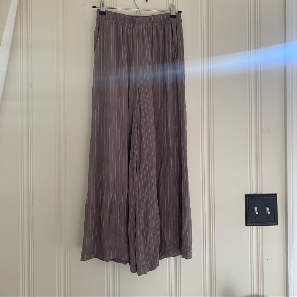 Wide Leg Stretchy Pants Skort